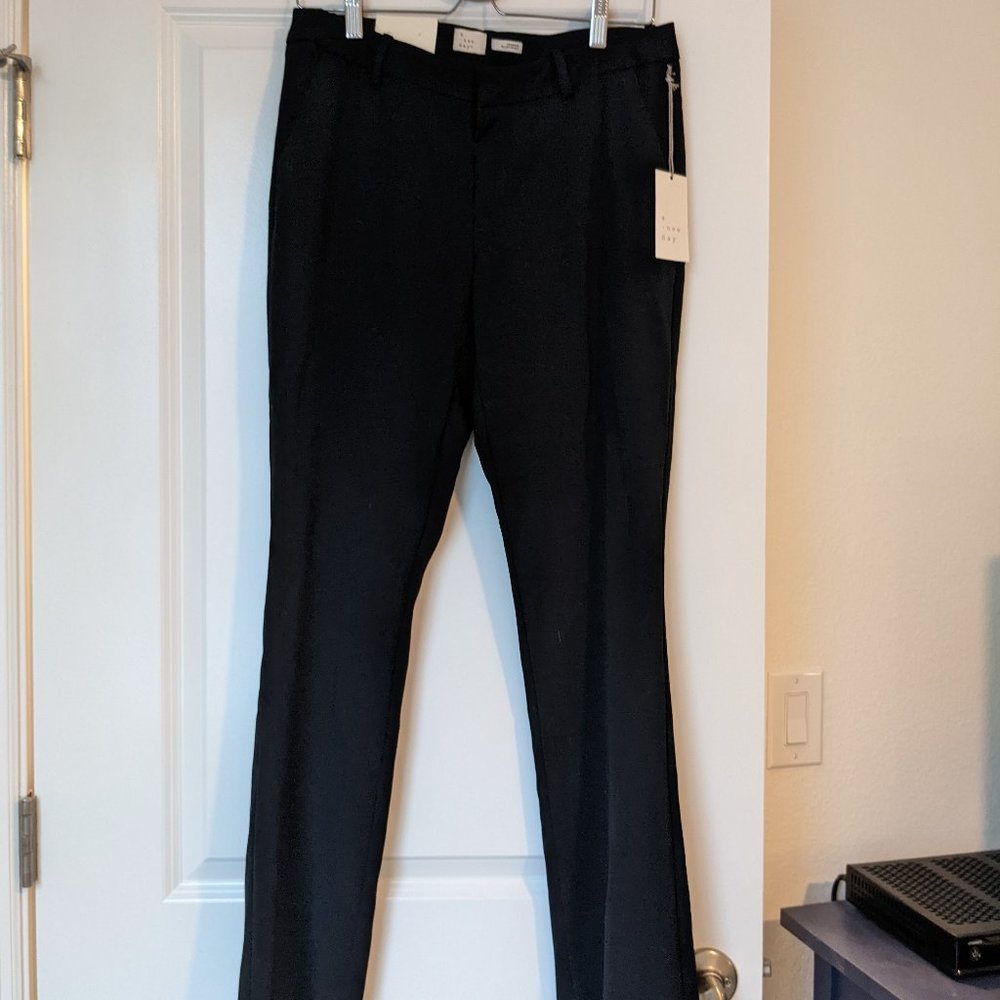NWT A New Day Bootcut Mid-Rise Black Dress Pants 8R